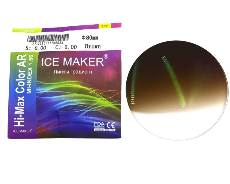 Очковые линзы HI-MAX COLOR AR 1.56 BROWN (Пара линз)