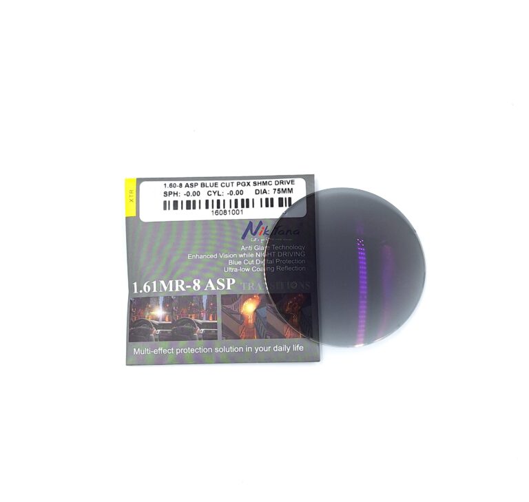 Очковые линзы 1.61 MR-8 XTR PHOTOCHROMIC LENS 75mm  GREY (Пара линз) - Фото 1
